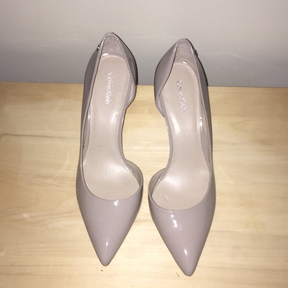 Calvin Klein Shoes - Calvin Klein nude heels- NEVER BEEN WORN